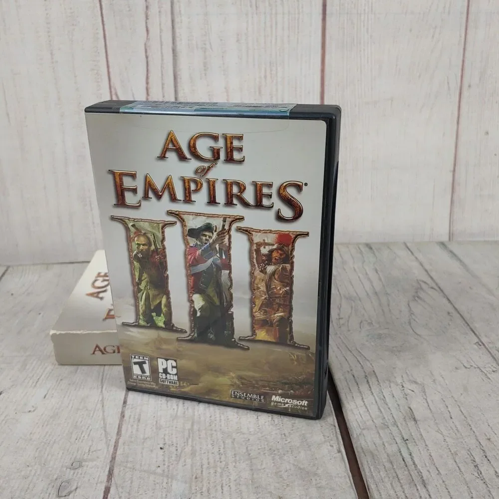 Age of Empires III PC CD-ROM Video Game Set Microsoft Ensemble TESTED WORKING